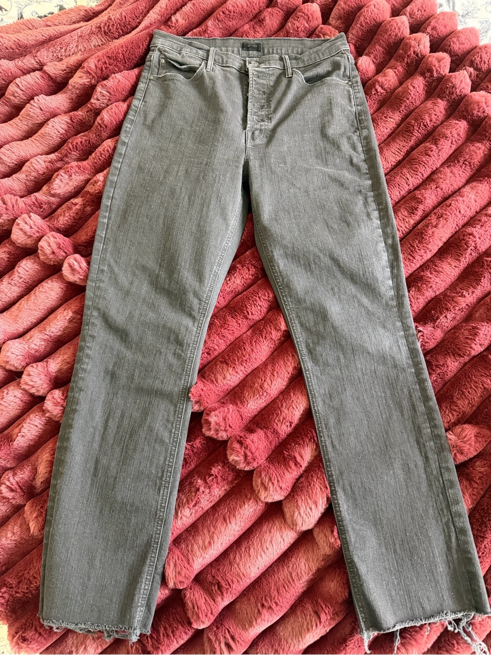 MOTHER Jeans Trio - Light Blue Denim and Charcoal - Picture 4 of 4
